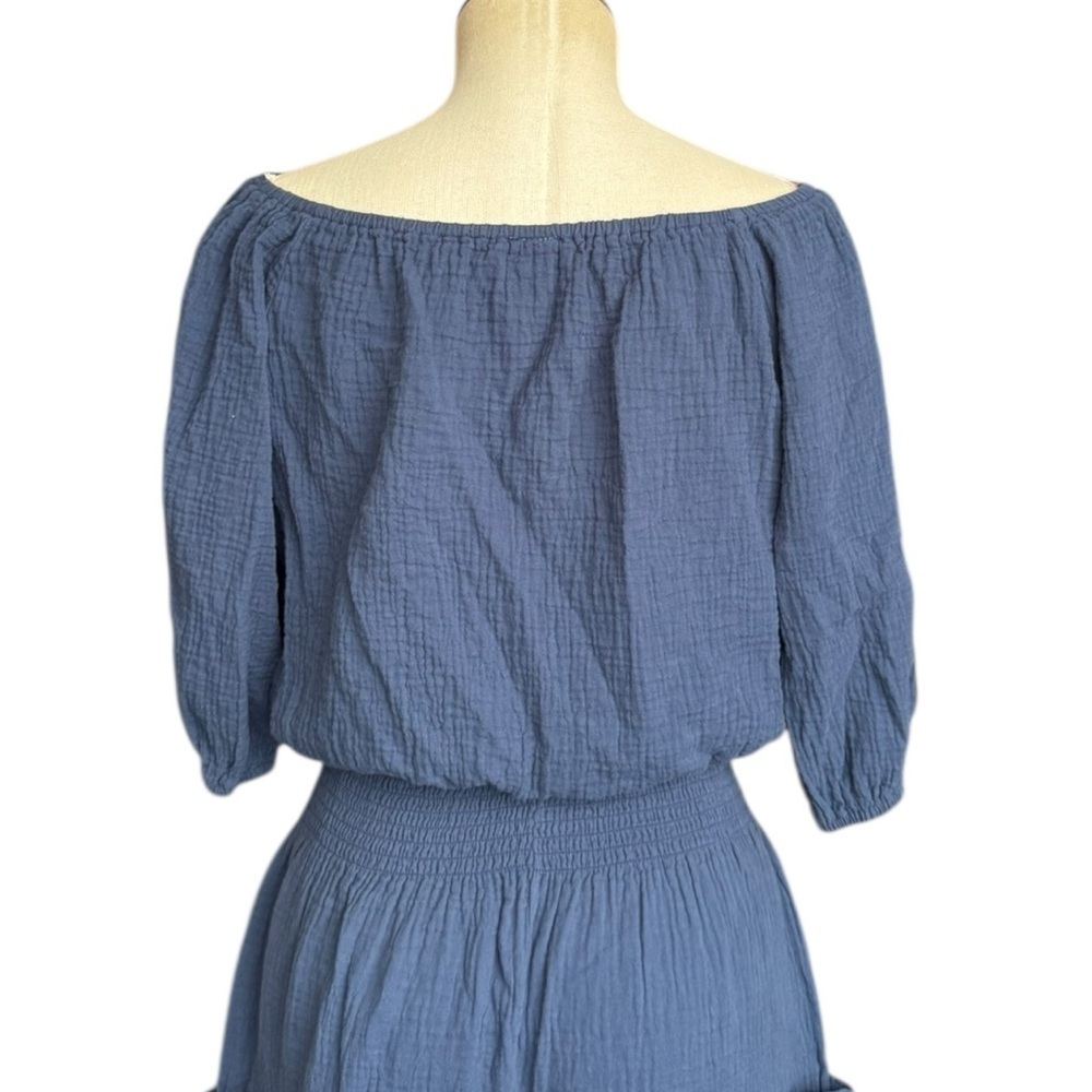 Bobi Los Angeles Ren Top & Cinched Pants in Coast Blue Small - Picture 10 of 12